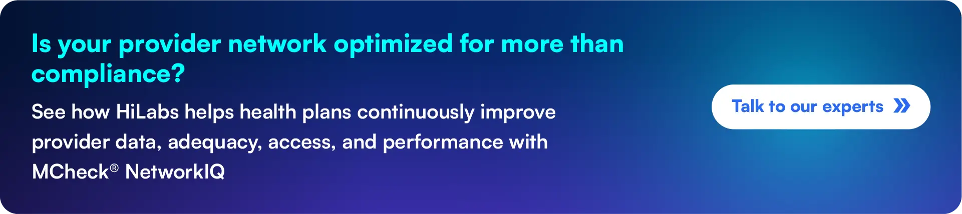 Talk to our experts